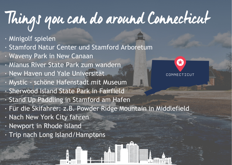Liste avec idées d’activités autour du Connecticut Liste avec idées d’activités autour du Connecticut