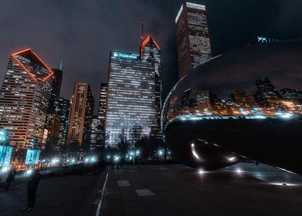 vue sur les gratte-ciel de Chicago